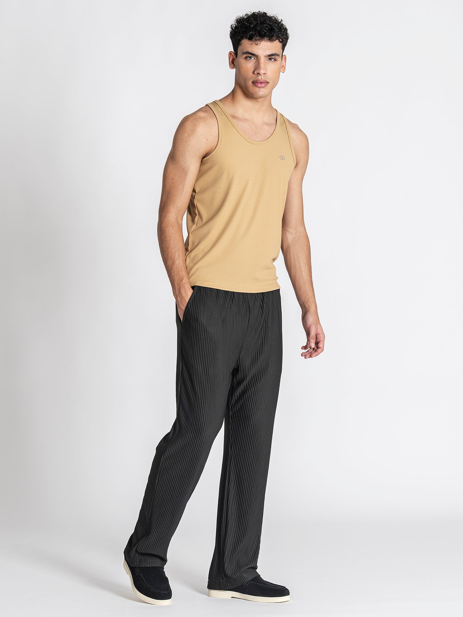 Camel Essence Ribbed Tanktop