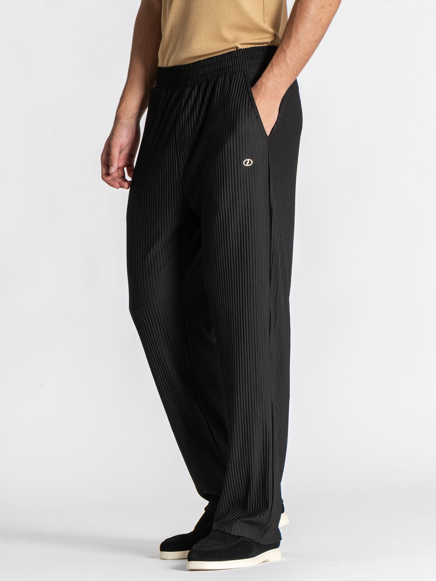 Black GG Cuban Pants