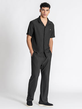 Black GG Cuban Shirt