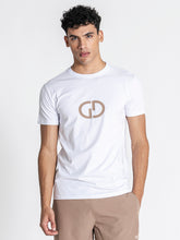 White GG Print Tee