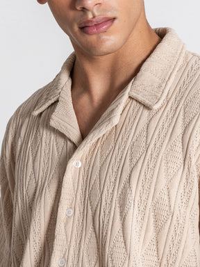 Beige Diamond Shirt