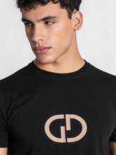 Black GG Print Tee