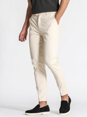 Beige Lock Chino Pants