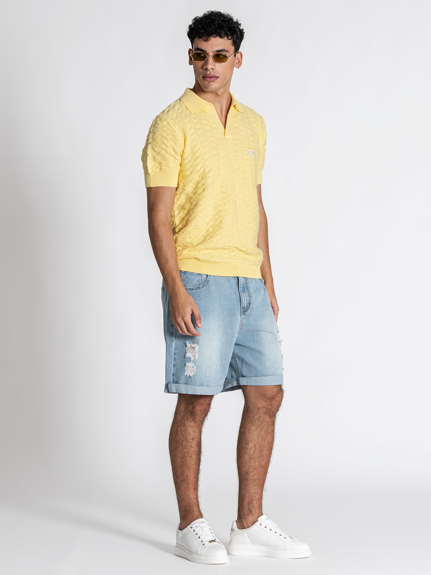 Yellow GK Knit Polo