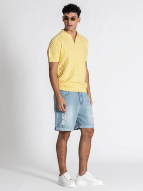 Yellow GK Knit Polo