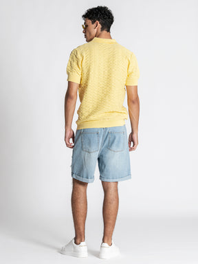 Yellow GK Knit Polo