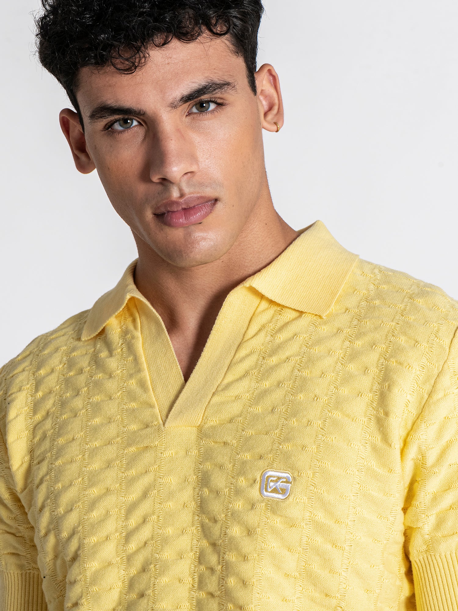 Yellow GK Knit Polo