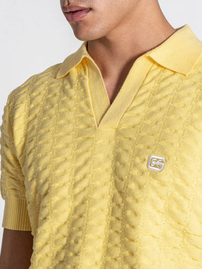 Yellow GK Knit Polo