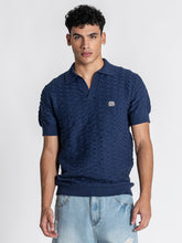 Navy Blue GK Knit Polo