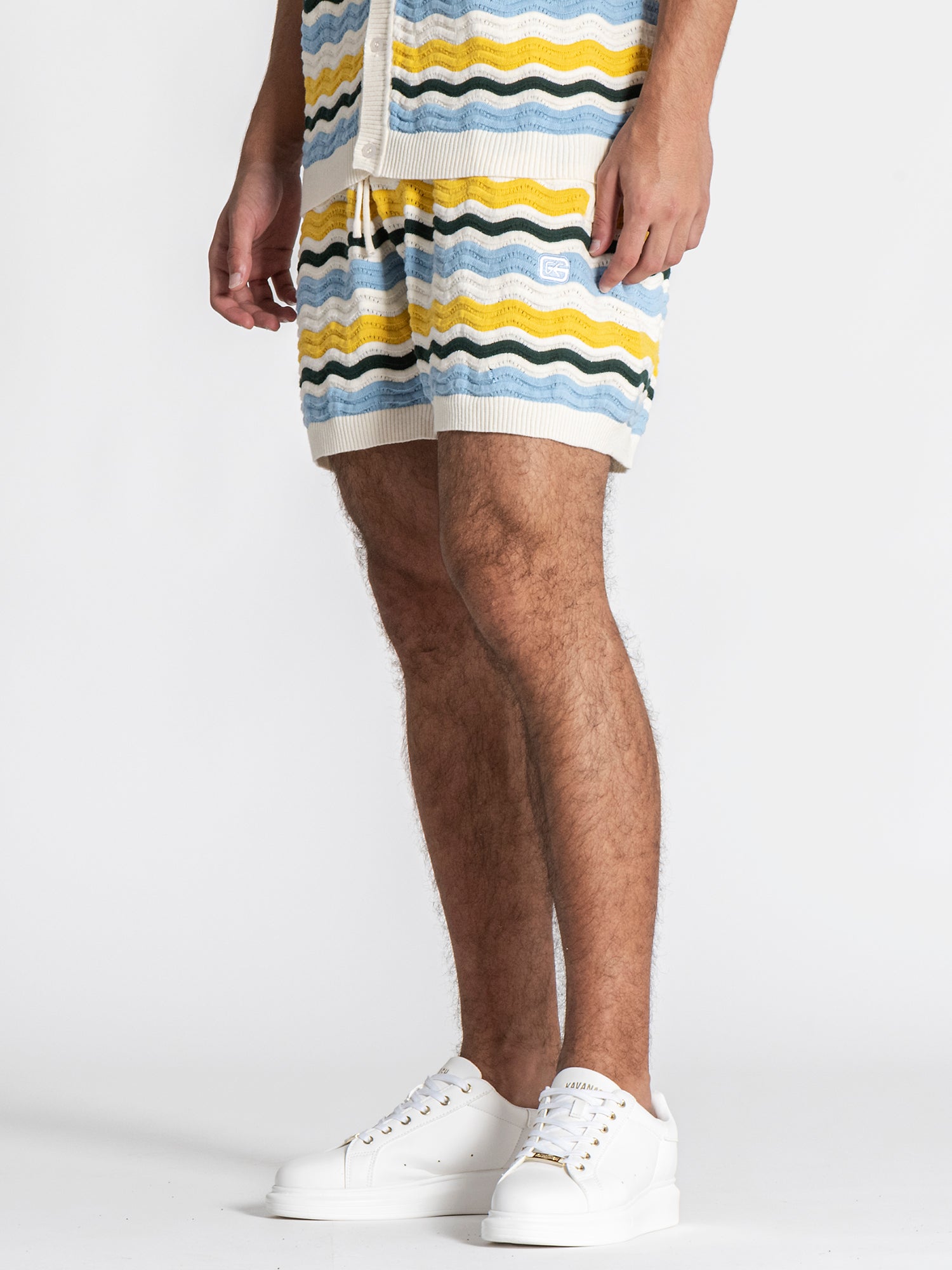 Multicolor Wave Knit Set