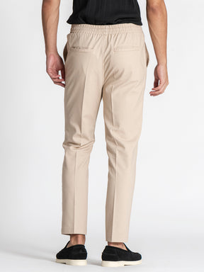 Beige GG Linen Pants