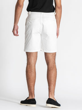 White Lock Chino Shorts