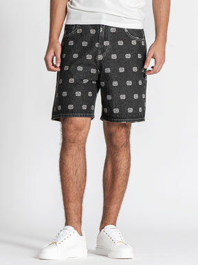 Grey GK Denim Shorts