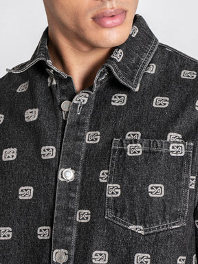 Grey GK Denim Shirt