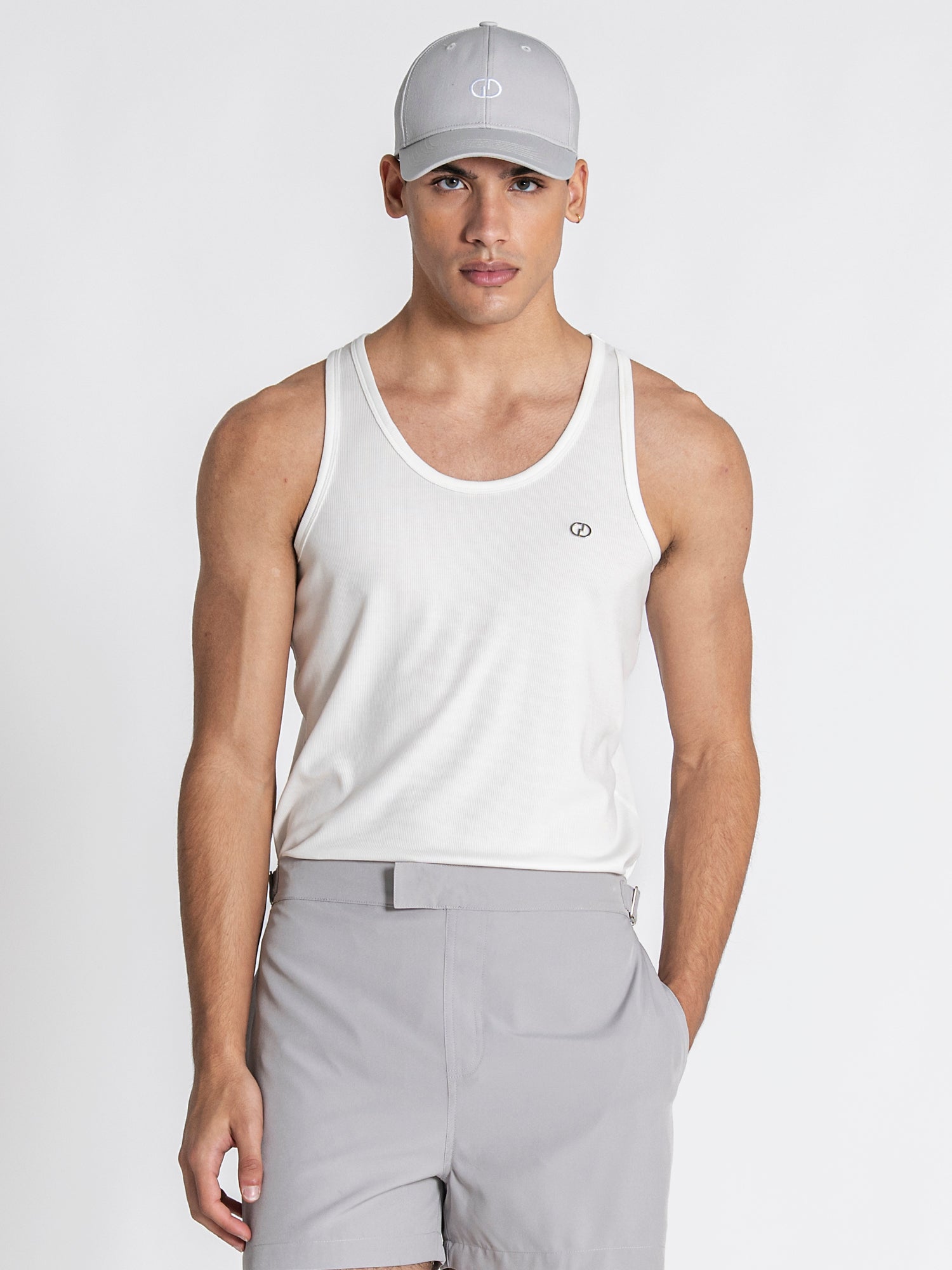 White Essence Ribbed Tanktop