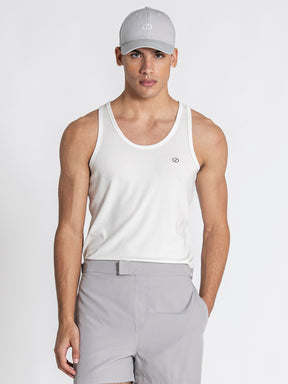 White Essence Ribbed Tanktop