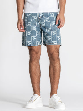 Blue Clone Denim Shorts