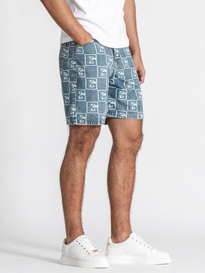 Blue Clone Denim Shorts