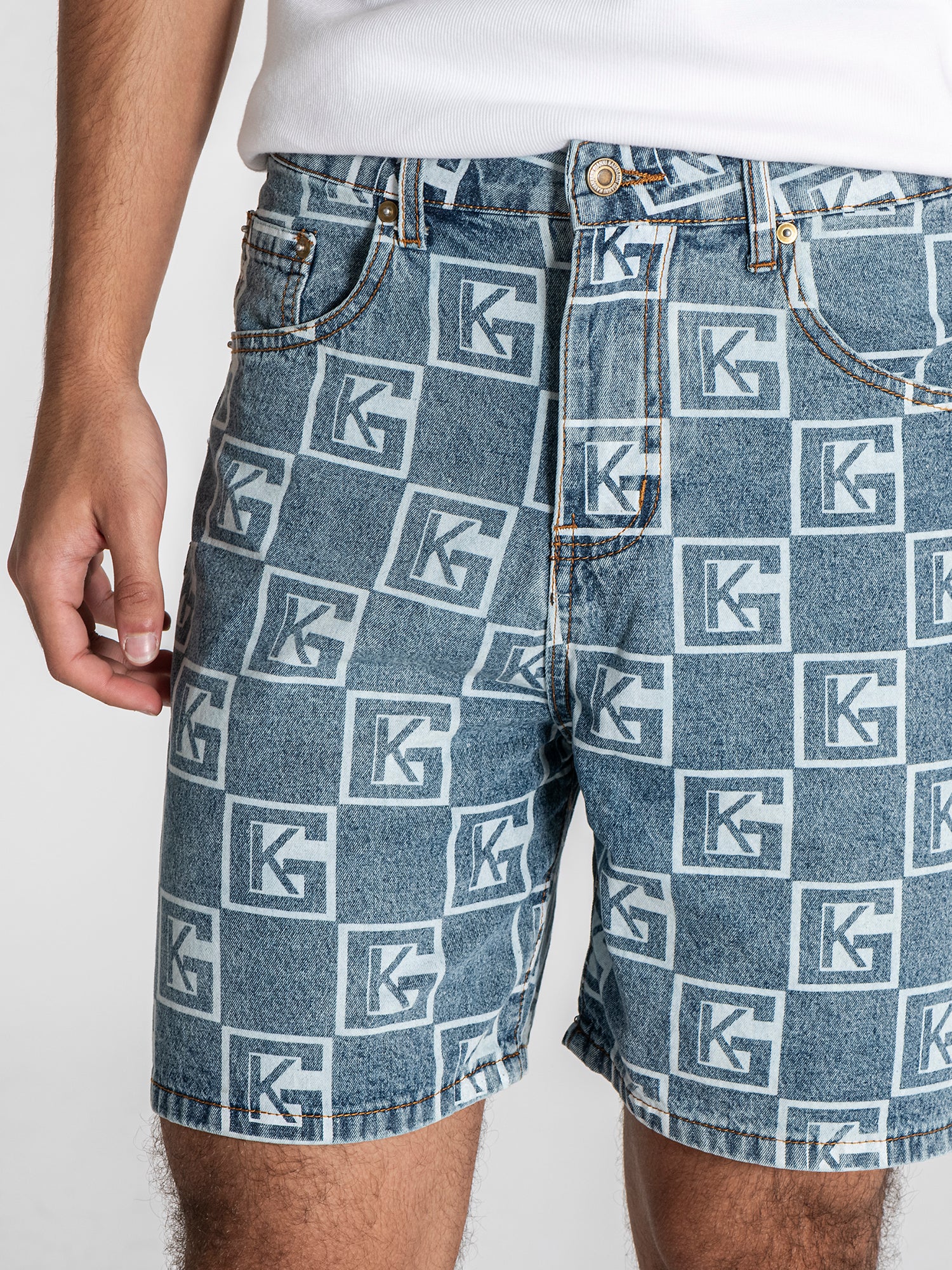 Blue Clone Denim Shorts
