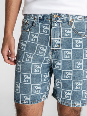 Blue Clone Denim Shorts