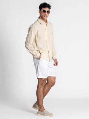 Beige GG Linen Shirt