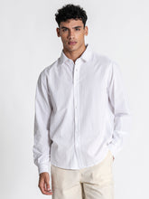 White GG Linen Shirt