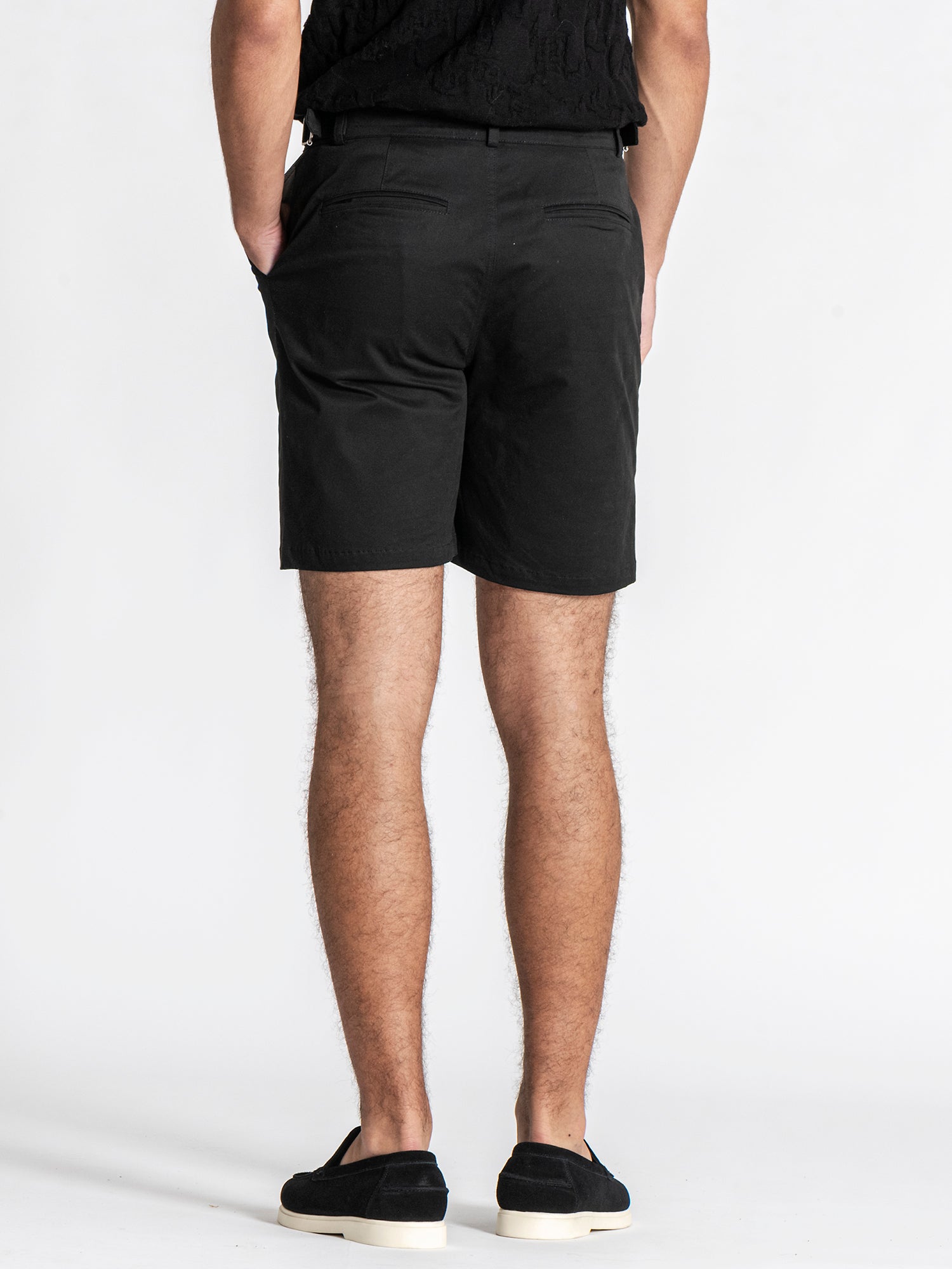 Black Lock Chino Shorts