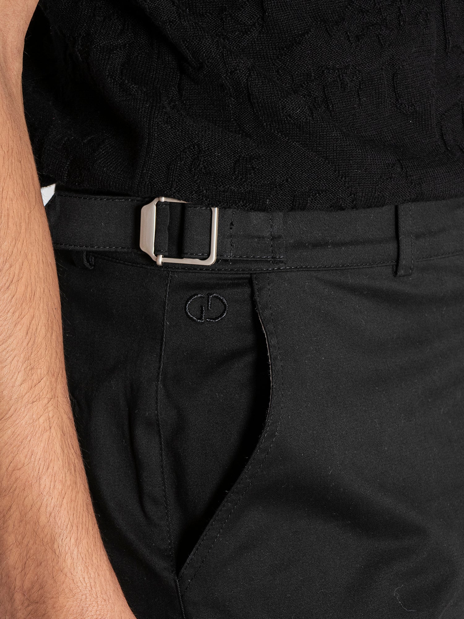 Black Lock Chino Shorts