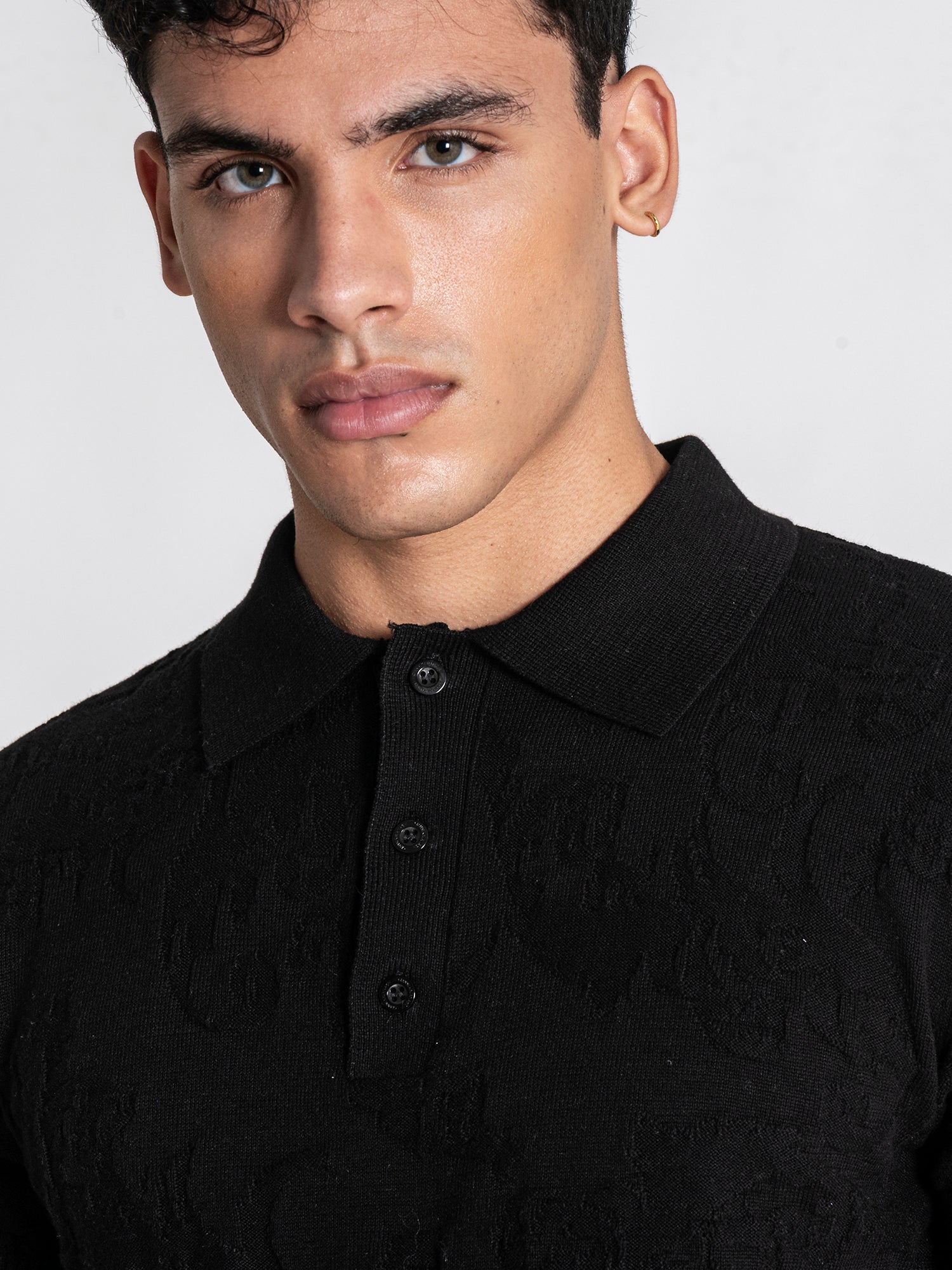 Black Majestic Knit Polo