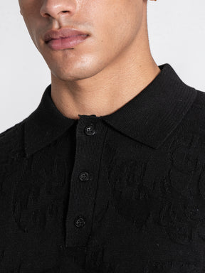 Black Majestic Knit Polo