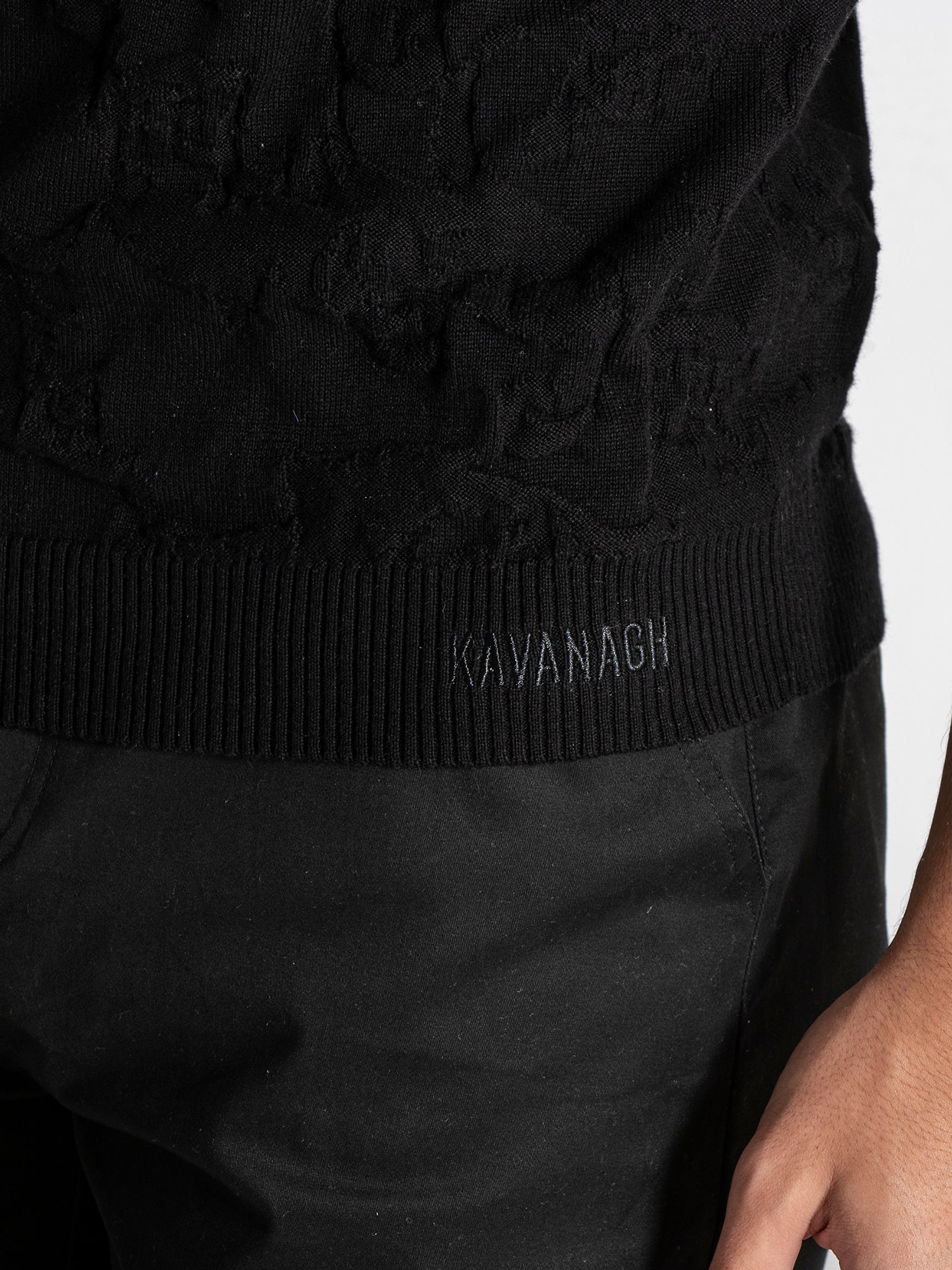 Black Majestic Knit Polo