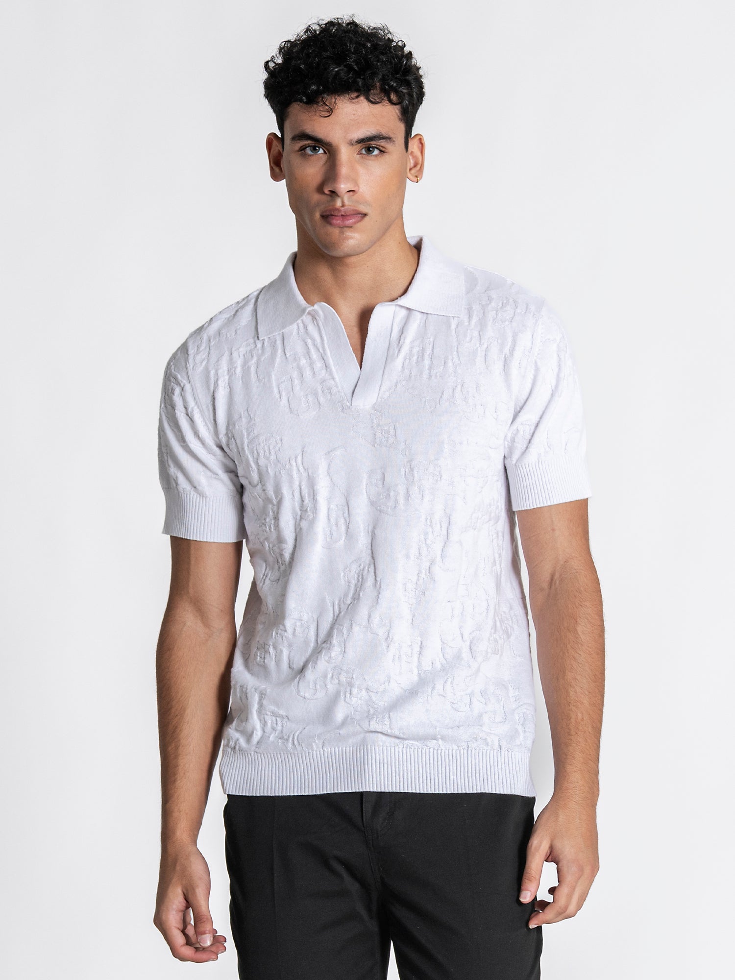 White Majestic Knit Polo
