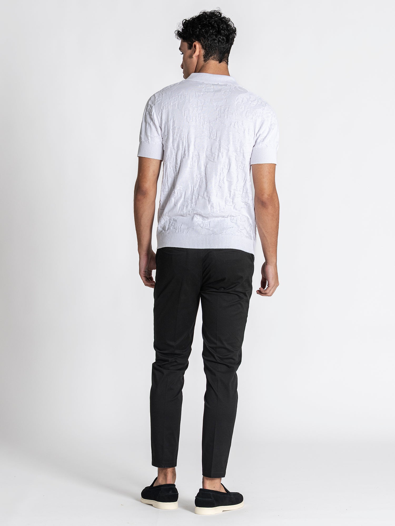 White Majestic Knit Polo