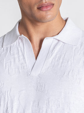 White Majestic Knit Polo