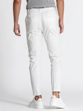White Lock Chino Pants