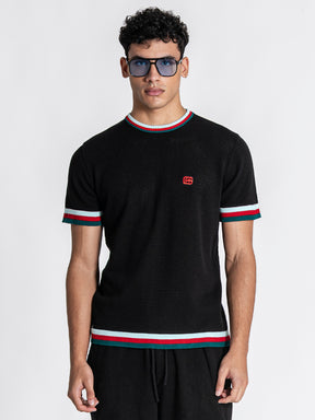 Black Striped GK Knit Set