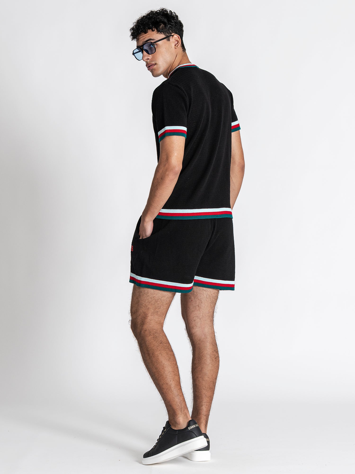 Black Striped GK Knit Set