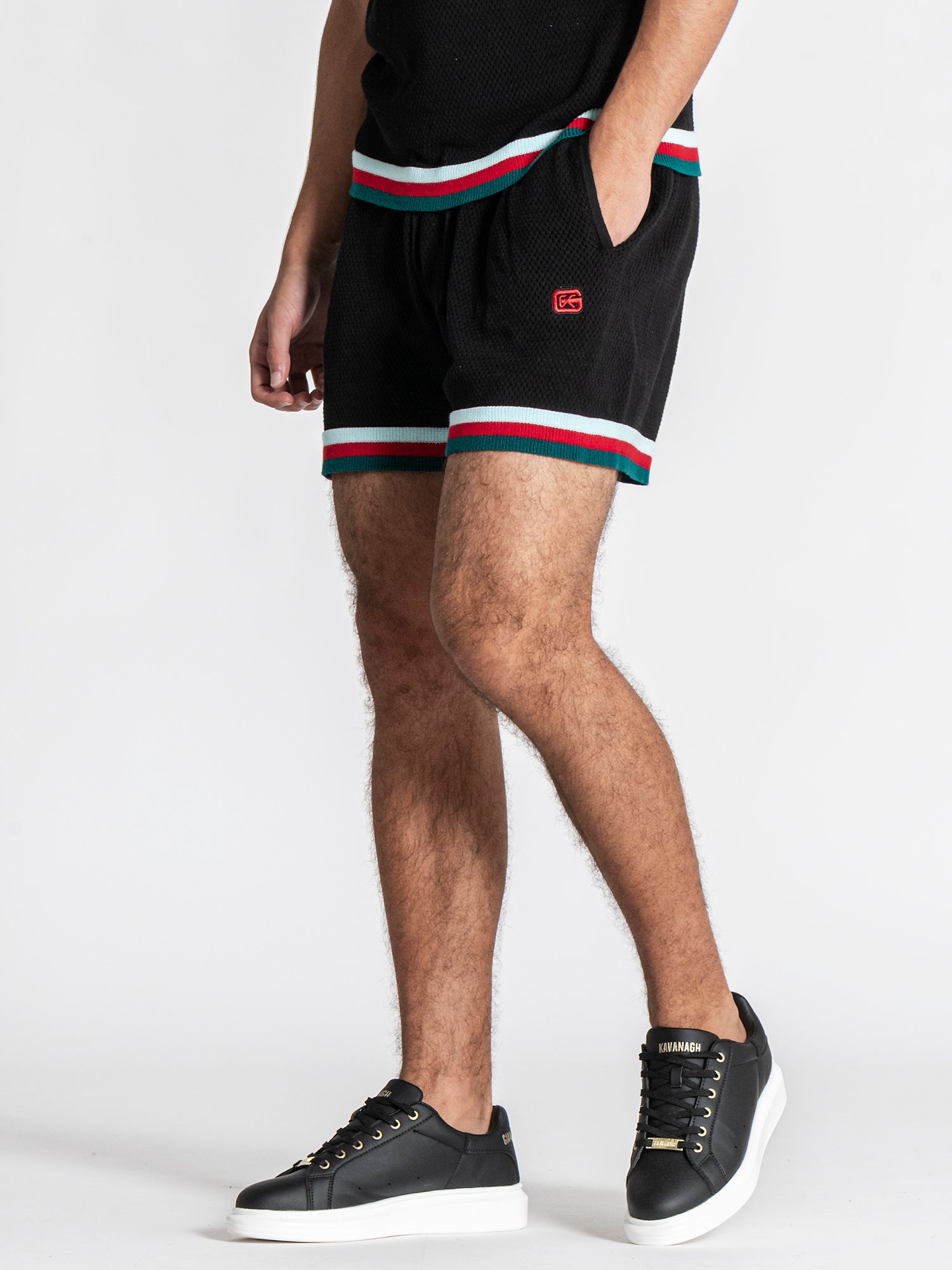 Black Striped GK Knit Set