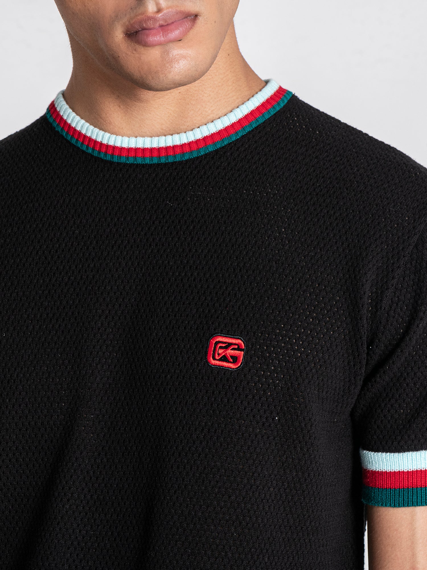 Black Striped GK Knit Set