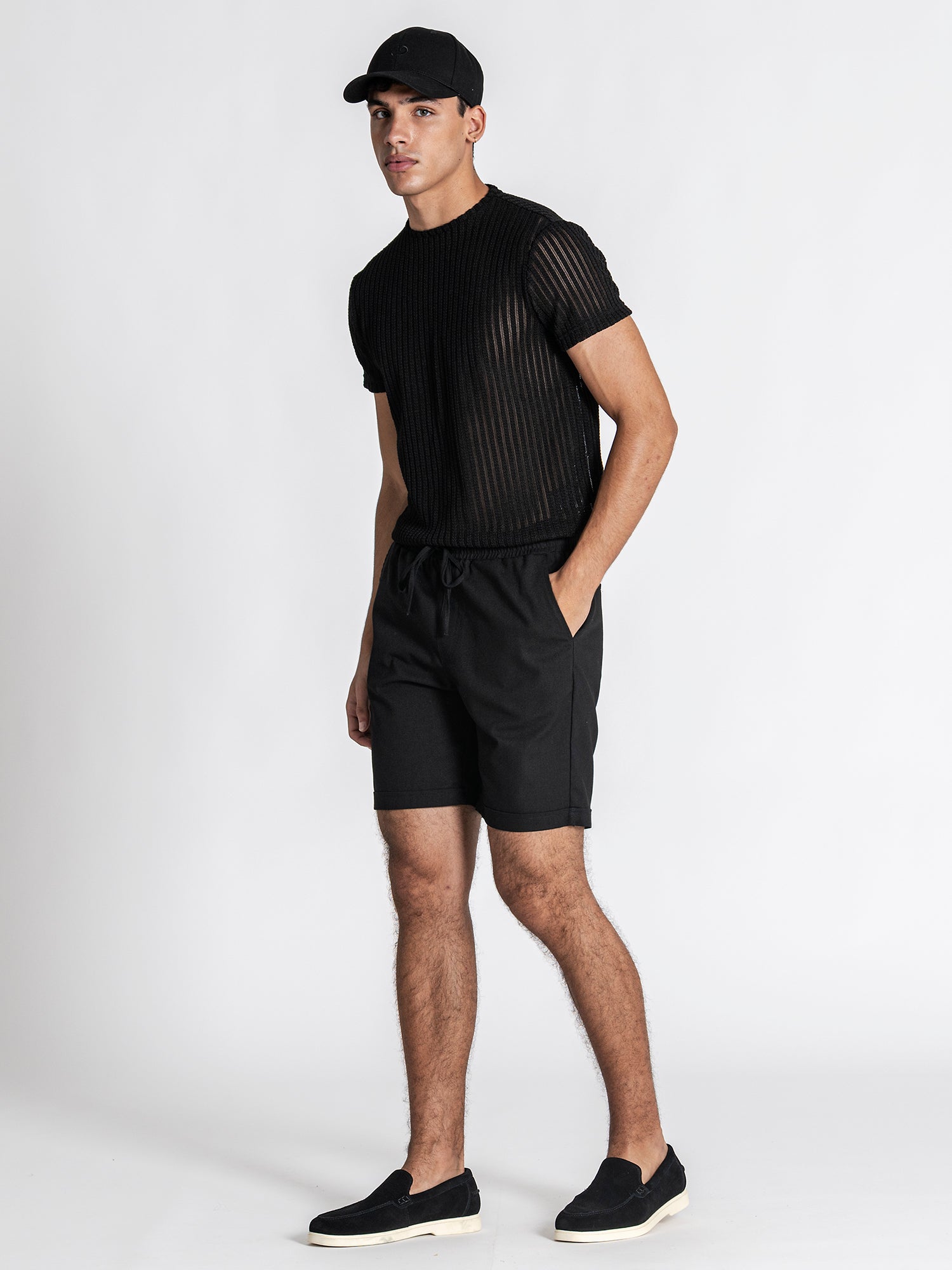 Black Texture GG Tee