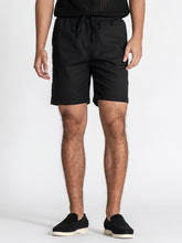 Black GG Linen Shorts