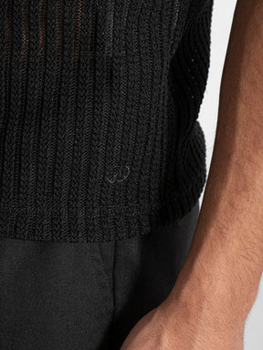 Black Texture GG Tee