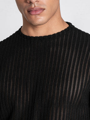 Black Texture GG Tee