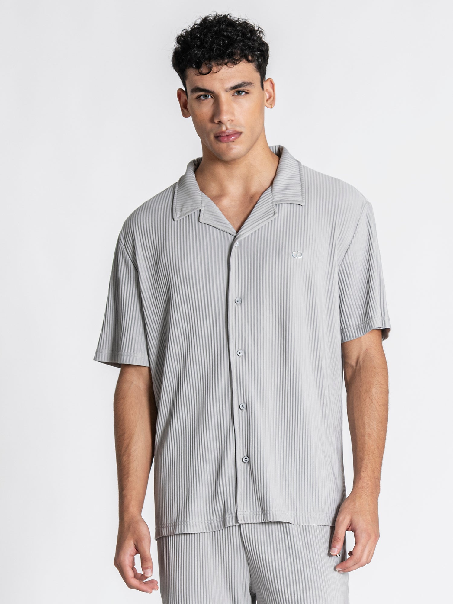 Grey GG Cuban Shirt
