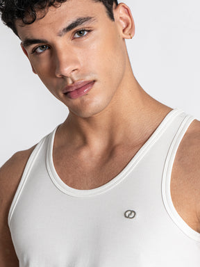 White Essence Ribbed Tanktop