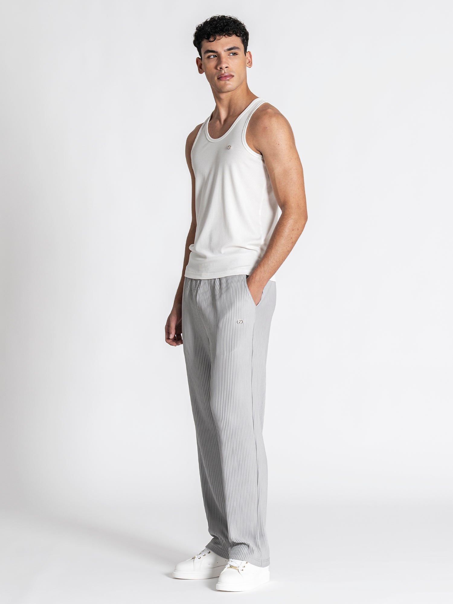 White Essence Ribbed Tanktop