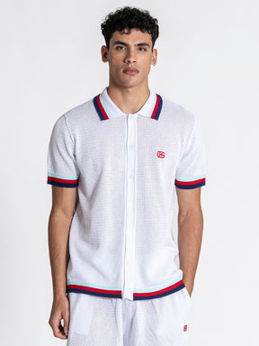 White Striped GK Knit Set