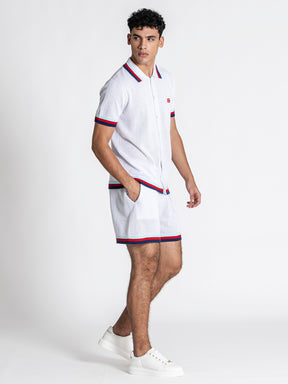 White Striped GK Knit Set