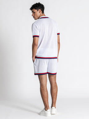 White Striped GK Knit Set