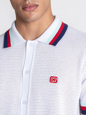 White Striped GK Knit Set